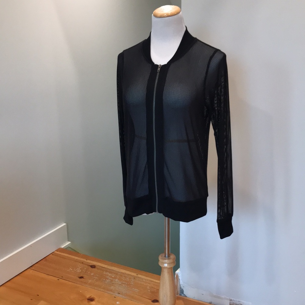 Fabletics Mesh Zip up Cardigan - Picture 1 of 7